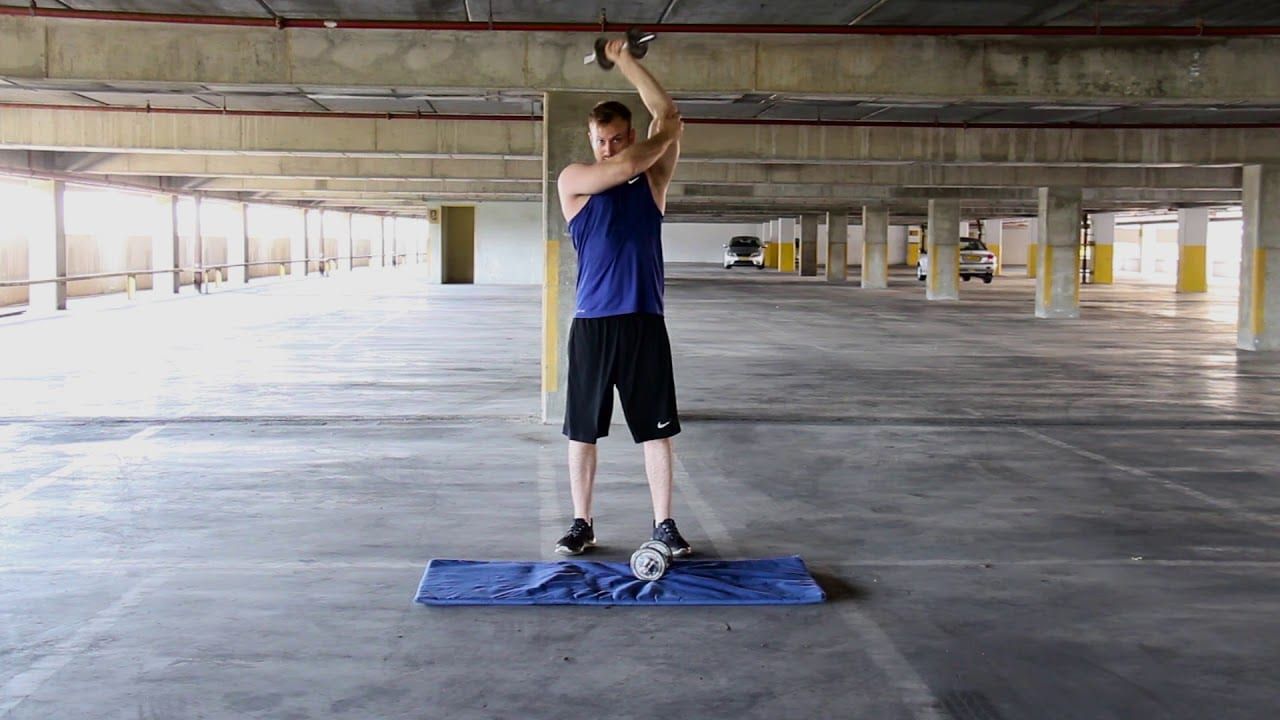 פשיטת מרפק יד מאחורי הראש –  Overhead Triceps Extension